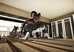 Bad Dragon caught finn gazing at him..... Animated by: BouldinRou