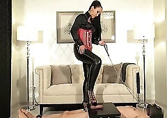 Fetish Clip - Shoe Slut Drained Under my Red Soles
