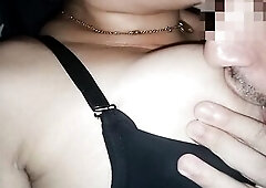 My spouse at no time gets tired of sucking my large natural boobs, that guy has enjoyment playing with my teats, that guy sucks 'em so adorable t