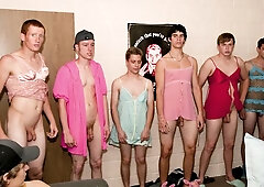 Pledges crossdressing and fucking hard as well