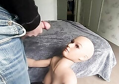 bold sexdoll get a big load of cum