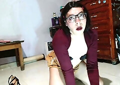 Slutty Trap Girl Really Enjoys Her Dildos And Chastity 5/5