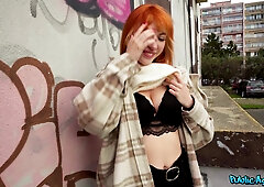 Redhead Russian babe POV video