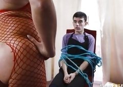 Busty Blonde Milf Seduces And Snatches Clerk With A Long Cock