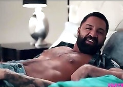 Hunk Dominic Pacifico rides hunk friend Zak Bishops stiff cock