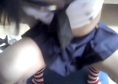 Asian sissy, cock compilation