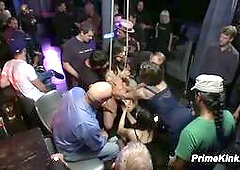 Busty Dana Vixen Bar Gangbang Fun