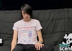 Dialogue with punk lad gone sexual with assfucking intrusion