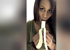 Asmr - Coworker Roleplay - Twerking - Banana Eating - Ebonylovers