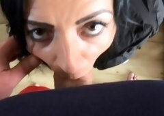 Real amateur blowjob footjob and fuck doggystyle