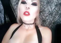 Big Tiddy Goth GF Touches Herself While You're in the Shower