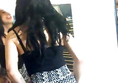 Dad came over to penetrate his sissy