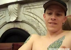 Shane Strokes his Cck