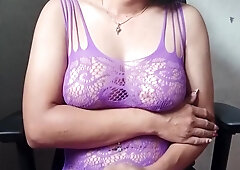 Shemale Solo Masturbation & Orgasm