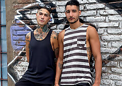 Young Latino enjoys hefty inches in his tight little ass