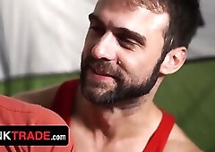 Stepsons Ryan Jacobs & Aiden Jacobs Share Their Stepdad's Fat Dicks And Cum In A Tent - Twink Trade