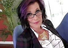 Mature shemale analyzed by black cock