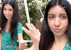 If You Lose the Game - You'll have to Walk on Public with Cum on Your Face!