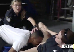 Beautiful Doggystyle With Two Horny Cops In A Threesome With A Black Dude With Massive Cock Join Us