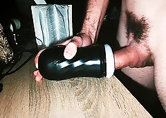 Big Cock Fucking Fleshlight Hard And Cumshot