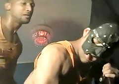 Exotic male in crazy blowjob, interracial homo xxx clip