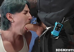 Daddy Drew Sebastian submits and fists Jack Hunter and Josh Mikael