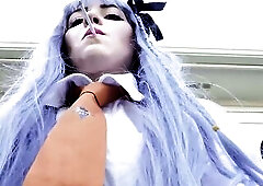 Kyoko Kirigiri: Smokin' Blow job Sex