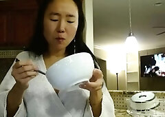 Webcam Asian chick anal masturbation tease