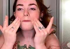 Lewd amateur brunette teen meg davis webcam masturbation