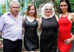 Step grandmother receives a facial