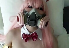 Pink haired screw doll from Hong Kong is getting nailed in front of the camera