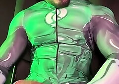 Green Lantern strokes his weenie