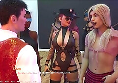 Hot blonde babe takes you through an erotic game adventure