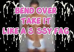 Finger your butt fag while you dream of handsome cock