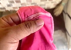 I got off and came on my neighbor's filthy panties that smell amazing