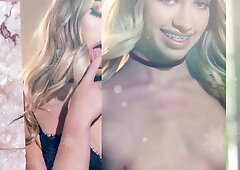 Khloe Kapri In Red Lingerie For Striptease & Masturbation