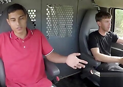 Latino hitchhiker gets taken advantage of when he gets ride