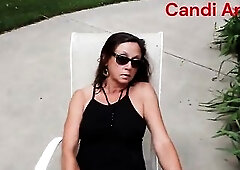 Hot Bitch Model Candi Annie Puts on Outdoor Sex show for Photographer