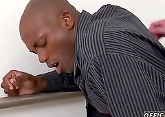 Ebony guy riding cock