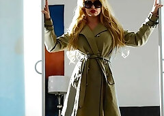 Glamorous blonde angel Corinna Blake jumps on a massive loaded penis