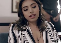 Perverted huge tits MILF Ella Knox sucks and fucks by a dirty guy after she experienced weird conversation Hot MILF with huge boobs and big ass took o