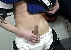 Jock, dark haired, first-timer