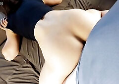 My concupiscent step-sis looks irresistible in her constricted gym shorts. This babe likes teasing me with her large bubble ass, shaking it right in f