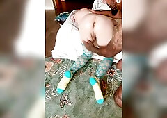 I love filling my gf ts Diana Deelight full of my warm cum.. I’m always trying to get her preggy in socks, I love her feet And taut pink gap.