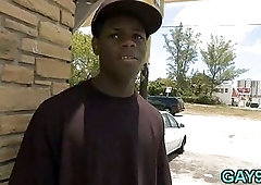 Hot white & black gay sex