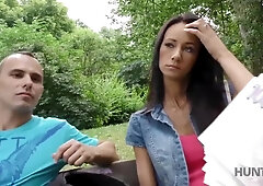 Pussy licking action with divine belle from Hunt4k