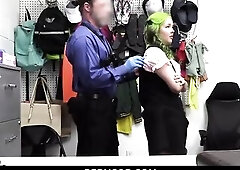 The Shoplifting Beauty Accepts and Throws Herself at The Officer's Schlong - Pervcop