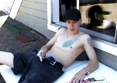 Shane Masturbates On Roof