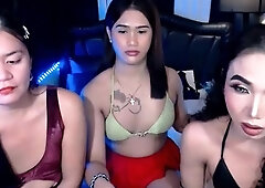 Asian shemale tranny hottie fucks ass