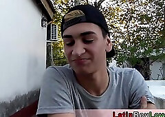 Amateur latin twink tells me how much he admire my work